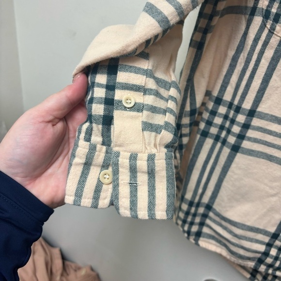 MADEWELL Oversized Ex-Boyfriend Swing Shirt in Windowpane - Picture 8 of 11